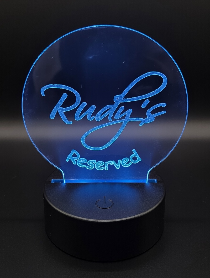 Custom lithophane lamp shade with photo engraving